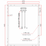 100W 12V solar panel with 5m cable