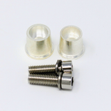 Pair of battery posts with hex socket head M8 bolts designed for batteries with M8 bolt terminals