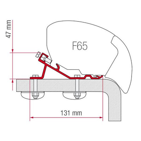 Fiamma Adapter Bracket Kit for Standard F65 Eagle 400 (98655-969)