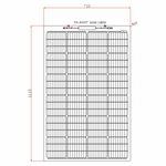 150W semi-flexible fibreglass solar panel with durable ETFE coating