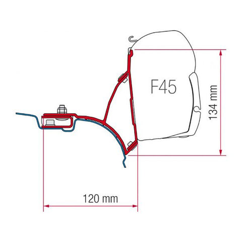 Fiamma Kit for VW T5 Transporter MV (98655-647)