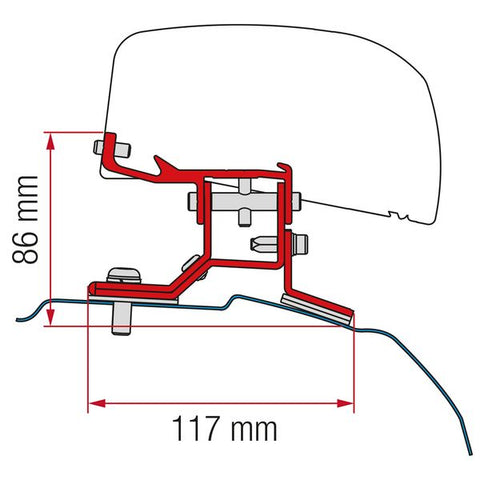 Fiamma Kit for Ford Custom (98655Z044)