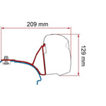 Fiamma VW T5/T6 Multivan Bracket Kit for F43 Awning LHD - Deep Black