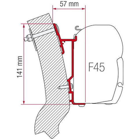 Fiamma Adapter Wingamm Oasi 230 (98655-929)