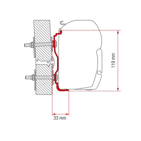 Fiamma Adapter Hymer 2016 350 (98655Z061)