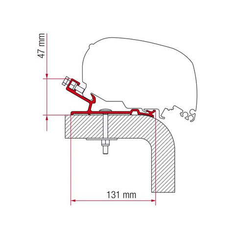 Fiamma Adapter Kit Hymer 550 (98655Z132)