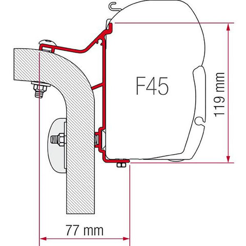 Fiamma Adapter Hymer B Klasse 4.5m (98655-246)