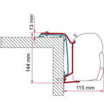 Fiamma F45s Bracket Kit for Rapido Series S6 686F from 2024 On