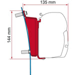 Fiamma F45s Bracket Kit for Ford Transit H3 RHD Vehicles - Deep Black