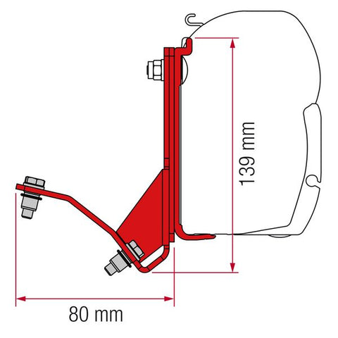 Fiamma Kit for Ducato H2 Lift Roof Hymercar Possl (98655Z028)