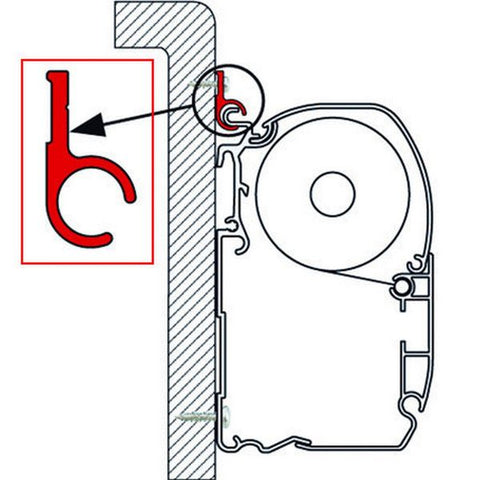 Fiamma Rail R for F35/F45/Zip 4m (02361-01C)