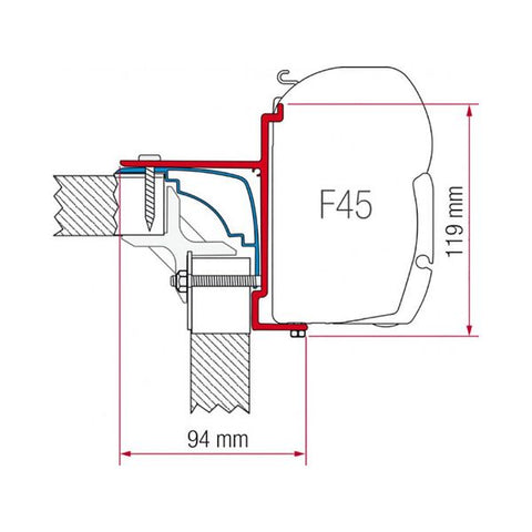 Fiamma Kit for Laika Ecovip Burstr Hobby (98655-357)