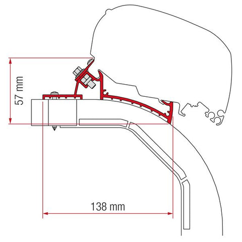 Fiamma Kit for Arca / Mobilvetta K-Yacht (98655Z079)