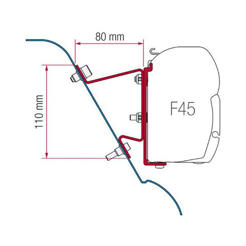 Fiamma Kit for Sprinter H3 Westfalia (98655-591)