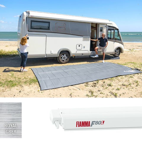 Fiamma F80L 450 Awning Polar White - Royal Grey (07840G01R)