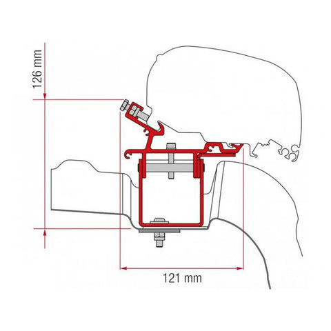 Fiamma Kit for VW Crafter/Man L3H3 UK (98655Z058)