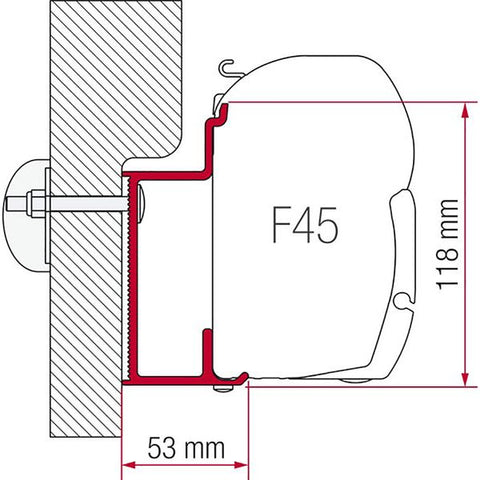 Fiamma Adapter Eura Mobil Karmann (350cm)