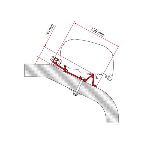 Fiamma Adapter Kit LMC TEC 450 (98655Z126)