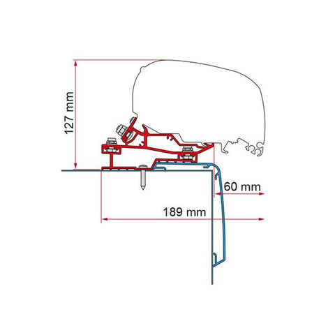 Fiamma Adapter Kit Rapido C Line 400 (98655Z121)