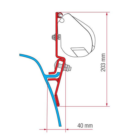 Fiamma Kit for VW T3 Lift Roof (98655Z115)