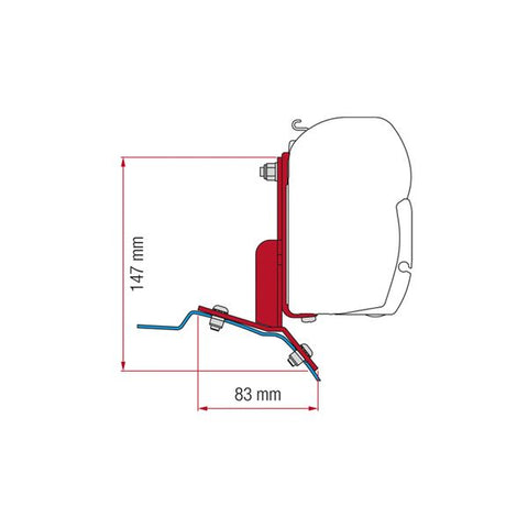 Fiamma Adapter Kit Ford Custom (98655Z112)