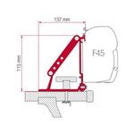 Fiamma Adapter Bracket Kit for Auto (98655-310)