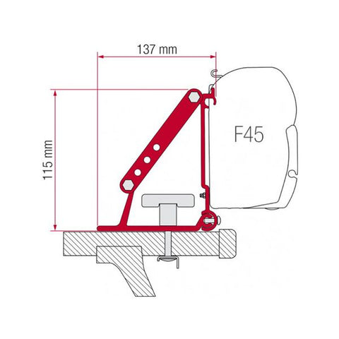 Fiamma Adapter Bracket Kit for Auto (98655-310)