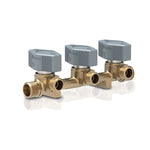 Truma VK3 8mm 3 Way Gas Manifold Valve with Brass Olives & Nuts