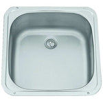 Dometic VA910 Stainless Steel Sink with Seal and Drain 370mm X 370mm