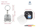 VW T1 Splitscreen keychain in gift box Key Ring Blue