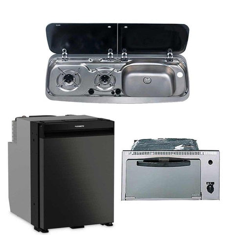 Dometic NRX50 Fridge, Smev 555 Grill and 9222 Hob/Sink (Sink on Right)