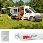 Fiamma Polar White F80S 450 Royal Grey Fabric (07830G01R)