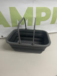 Pop collapse camping basket in Black/Grey