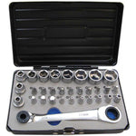 Laser Tools Socket and Bit Set 1/4" Drive (31-Piece)