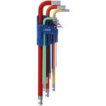 Laser Tools Colour Coded Hex Key Set with Ball End 9-Piece (1.5-10mm)