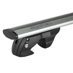 Menabo Jackson Silver Raised Rail Roof Bars (90kg Max.)