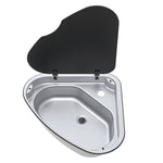 Thetford Series 33 Triangular RH Sink with Glass Lid 480mm