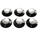 Thetford Oven, Grill-Hob Knob Kit Black & Chrome SSPA1204.CR (Enigma)