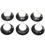 Thetford Oven, Grill-Hob Knob Kit Black & Satin SSPA0903.SA (Enigma)