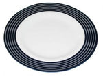 NAVY PINSTRIPE SIDE PLATE