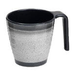 GRANITE GREY STACKING MUGS (4)