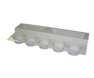 STEPPED CUP RACK IVORY