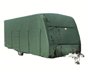 CARAVAN COVER 500 - 550CMS 213CMS WIDE GREEN 16'4 - 18'