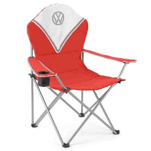 VW DELUXE PADDED CAMPING CHAIR RED