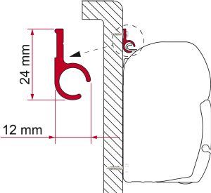 F45/F35 ADAPTER KIT RAIL 300