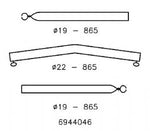 BENT CROSS BEAM 22/19 170-250 + 2 CLAMPS