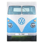 VW DOUBLE SLEEPING BAG REVERSABLE BLUE/RED 190CM X 150CM