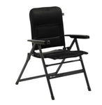 travellife barletta recliner comfort m black camping camper