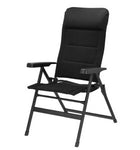 travellife barletta recliner comfort l black camping camper