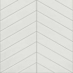 Reco Chevron White Tile Wall Panel PVC 1220(W) x 2440mm(H) Dark Grout